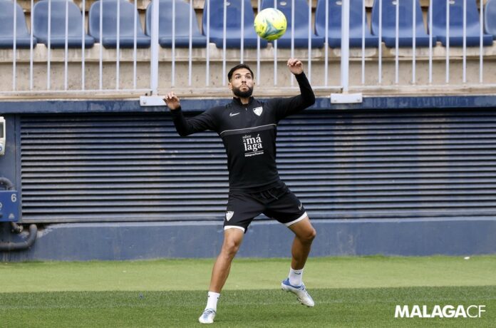 Antoñín en un entrenamiento en La Rosaleda | Pepe Ortega: MCF