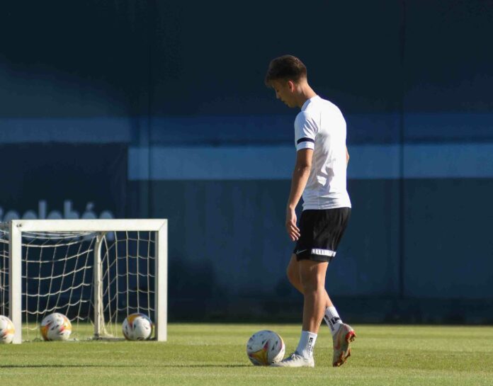 Paulino en un entrenamiento