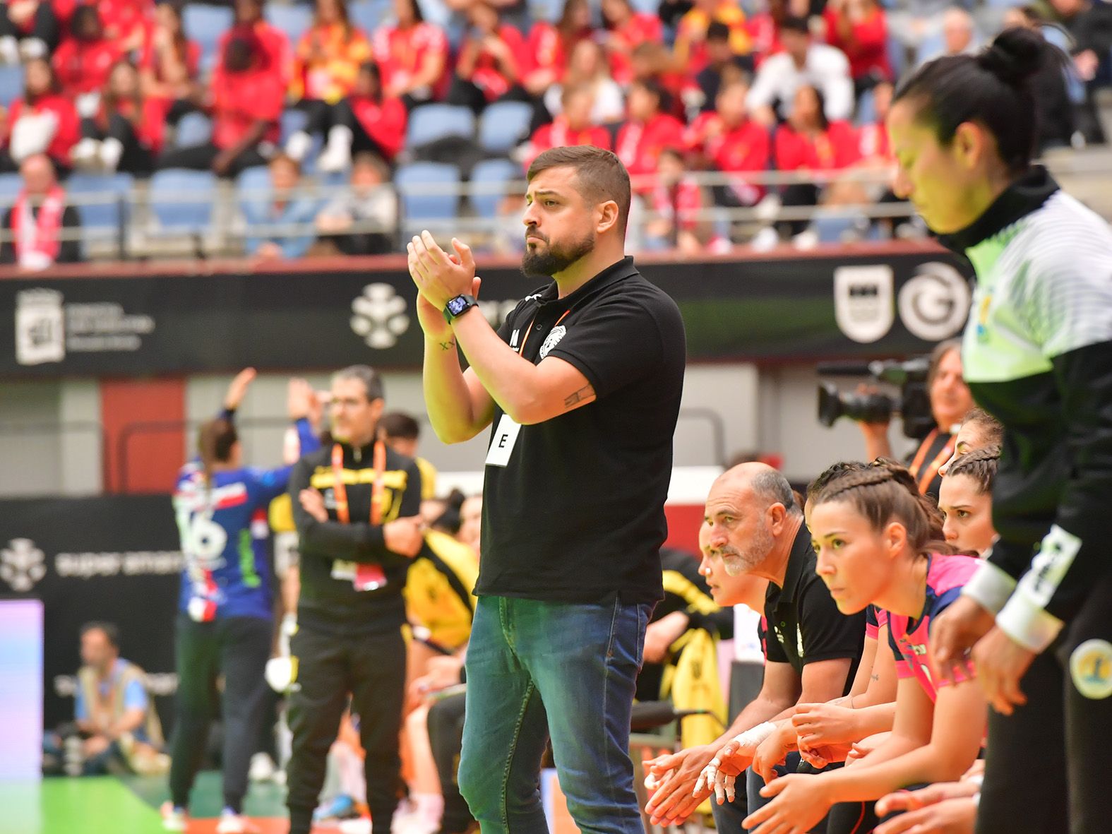 Suso durante la final ante Atlético Guardés