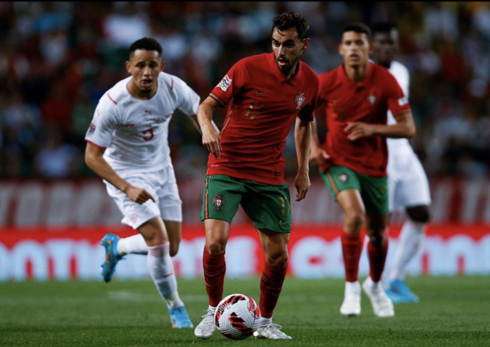 Ricardo Horta, en un partido con la selección de Portugal