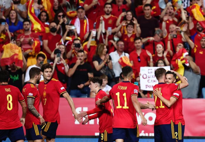 La Selección celebra en La Rosaleda