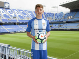 Esteban Rolón en su presentación como jugador del Málaga CF | MCF
