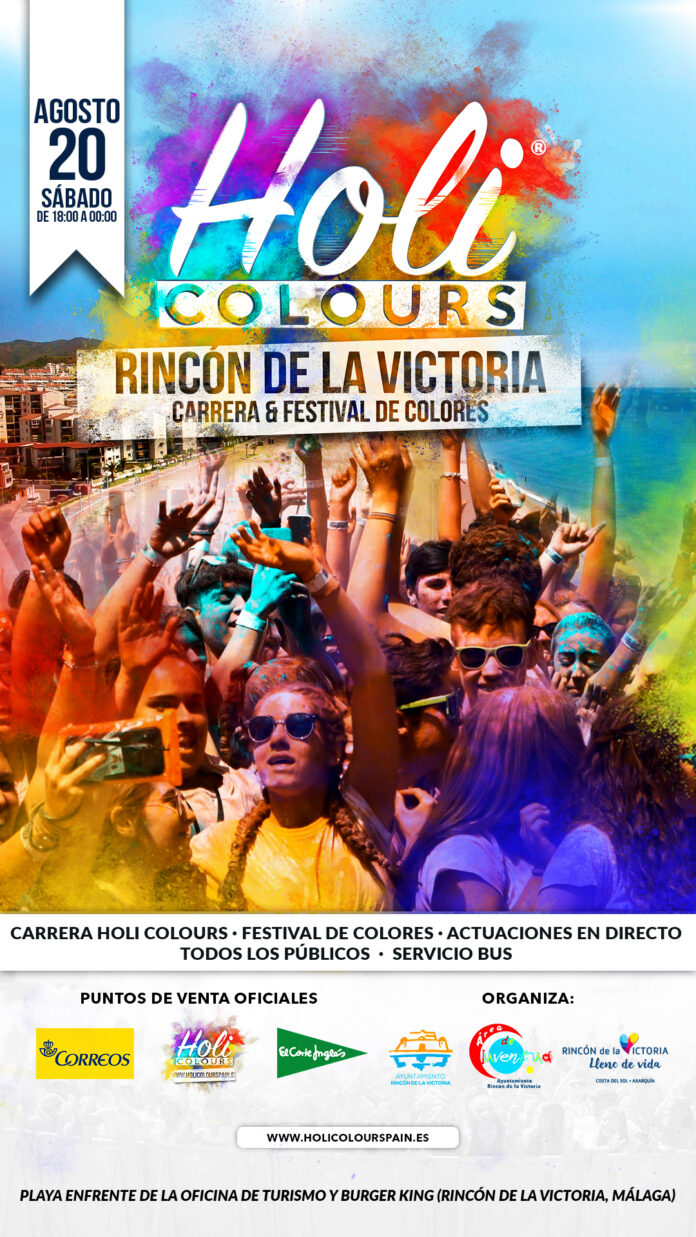 La fiesta `Holi Colours´ regresa a Rincón de la Victoria el 20 de agosto