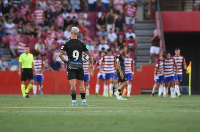 Fran Sol durante el encuentro ante el Granada