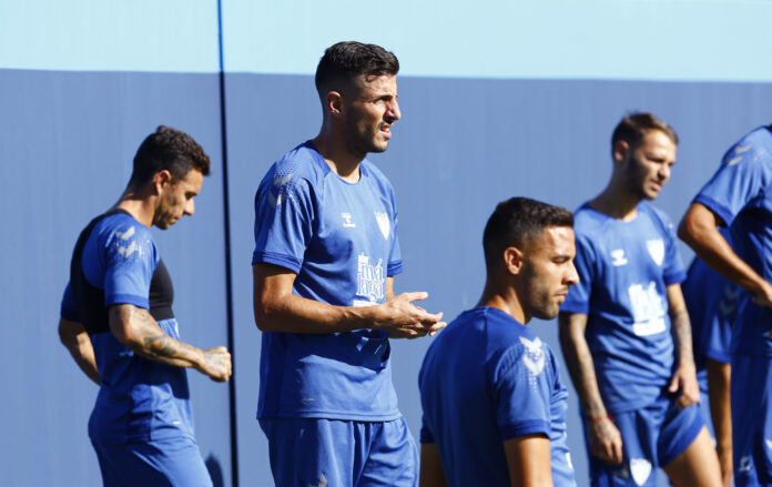 Pablo Chavarría durante un entrenamiento con el Málaga en el Anexo | Marilú Báez