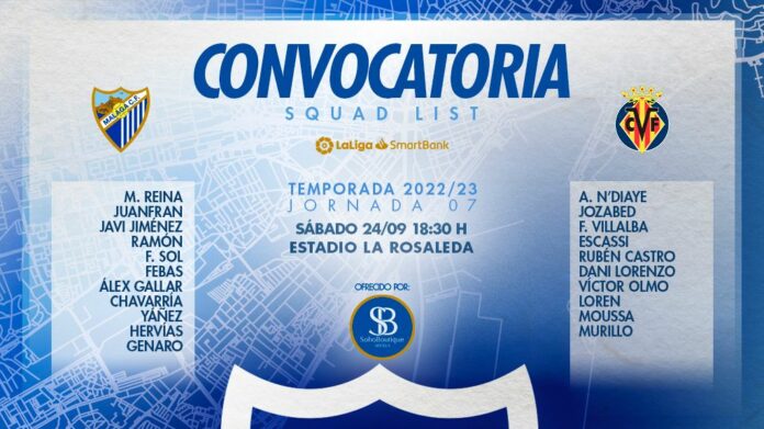 Convocatoria de Pepe Mel ante el Villarreal B