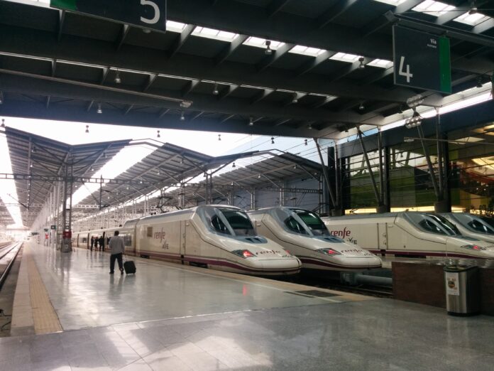 Estación de tren Málaga-María Zambrano con trenes AVE Fecha: 18/06/2021. Foto de ARCHIVO