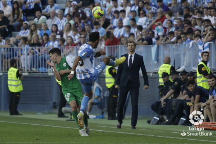 Ziganda en su partido con el Huesca en La Rosaleda