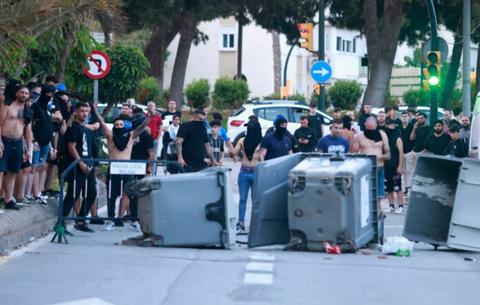 Altercados tras el Málaga-Ibiza