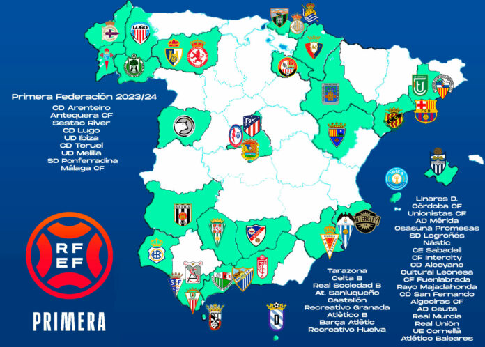 Mapa de 1 RFEF casi al completo