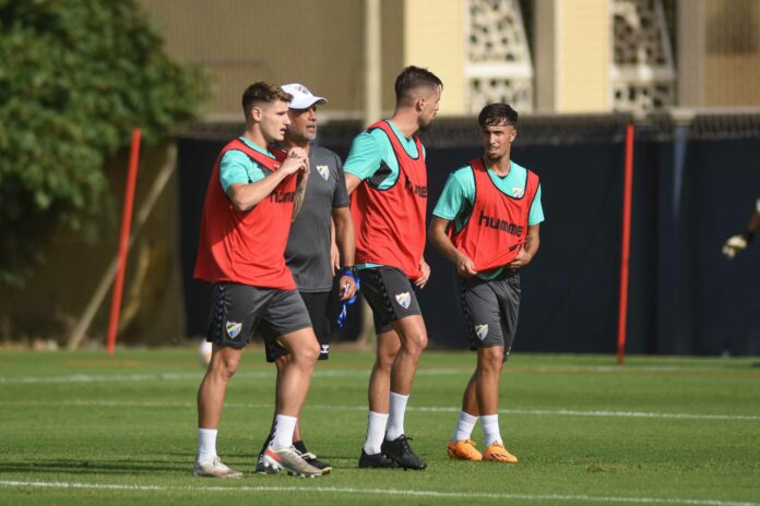 Pellicer en la pretemporada del Málaga