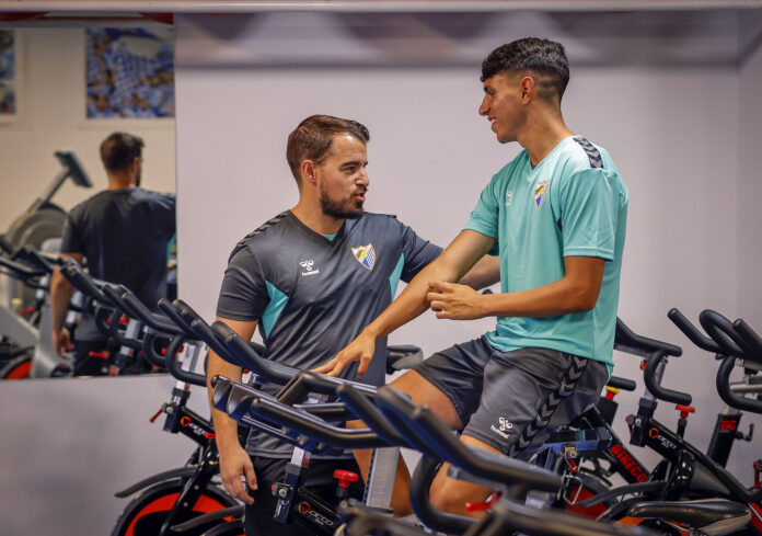 Izan Merino junto a Manolo Sánchez | MCF