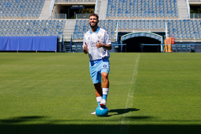 Dani Sánchez con el Málaga