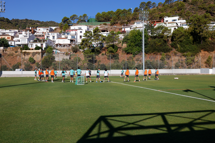 Entrenamiento del Málaga en Benahavís