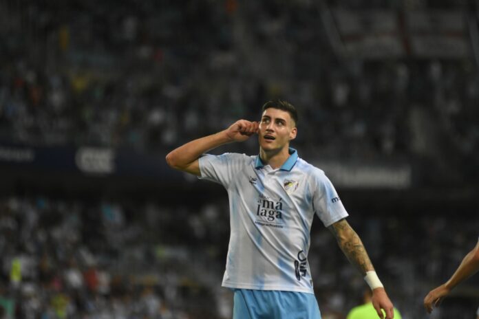 Roberto celebra el gol al Atlético de Madrid B | Foto: Javier Díaz