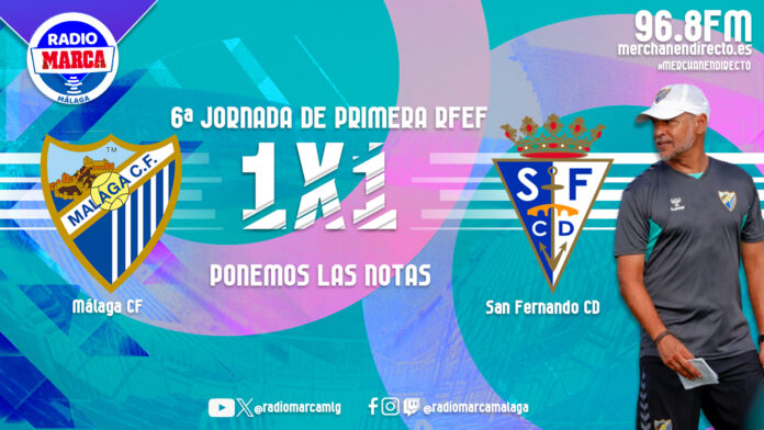 Las notas y el 1x1 del Málaga CF ante el San Fernando | RMM