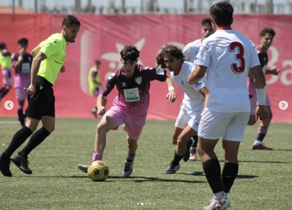 Aaron Ochoa, el curso pasado ante el Sevilla | MCF