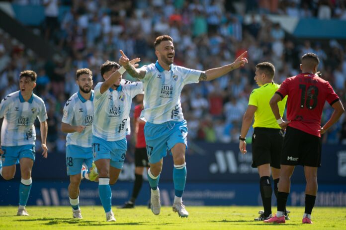 Dioni celebra su gol ante el Melilla | Javier Díaz