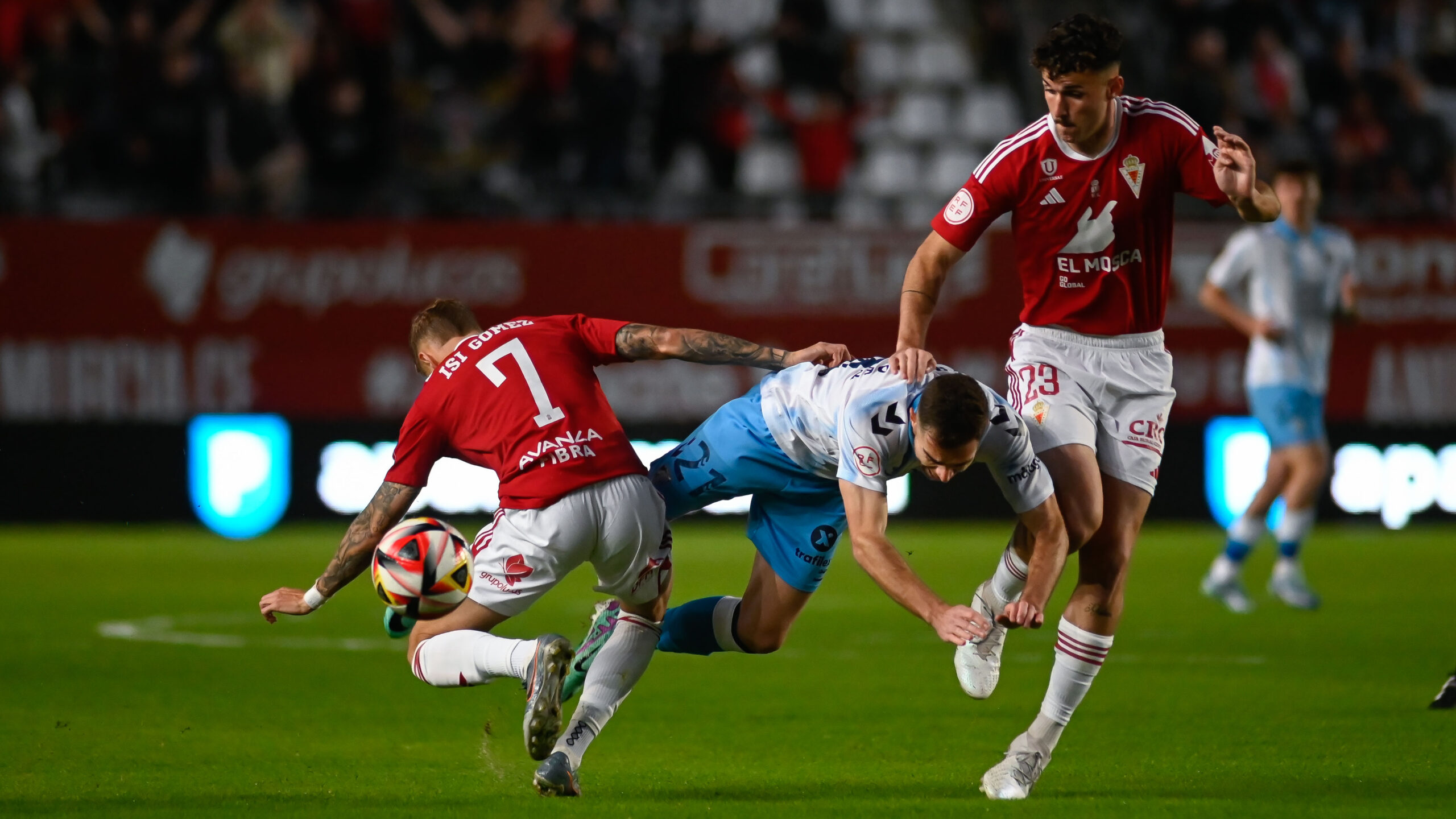 malagacf-primera-federación-nueva condomina-real murcia-falta-sobre-juan-hernandez