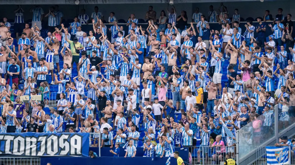 GRADA DE ANIMACIÓN EN EL MÁLAGA VS EIBAR
