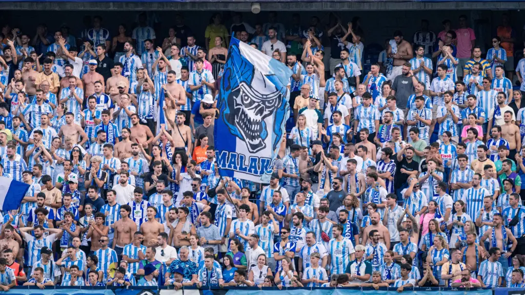 GRADA DE ANIMACIÓN EN EL MÁLAGA VS EIBAR