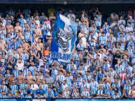 GRADA DE ANIMACIÓN EN EL MÁLAGA VS EIBAR