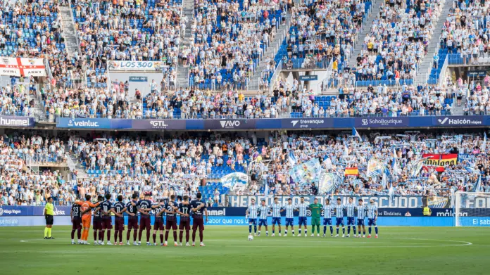 MÁLAGA CF VS SD EIBAR MINUTO DE SILENCIO MÁLAGA CF VS SD EIBAR MINUTO DE SILENCIO