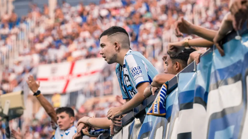 LA AFICIÓN DEL MÁLAGA CF EN EL EMPATE ANTE EL EIBAR