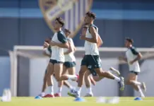 Larrubia, recuperado del golpe en el gemelo y ya disponible para Sergio Pellicer