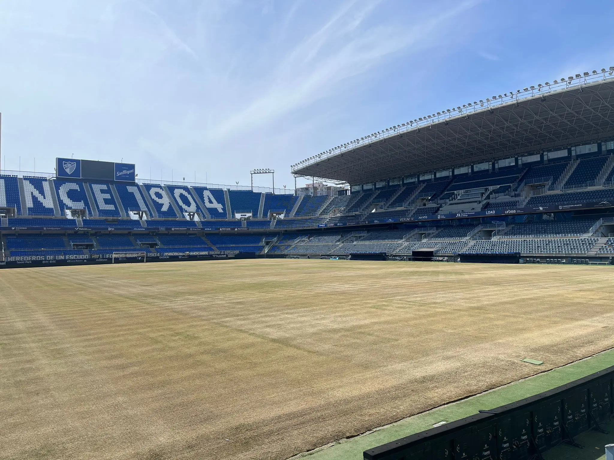 CAMBIO DE CÉSPED EN LA ROSALEDA