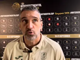IBON NAVARRO TRAS EL PRIMER PARTIDO DE LA INTERCONTINENTAL ANTE EL AL-AHLI