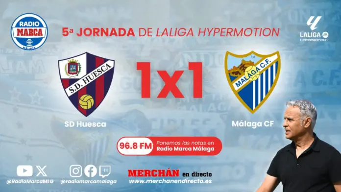 NOTAS Y 1X1 DEL MÁLAGA CF ANTE EL HUESCA