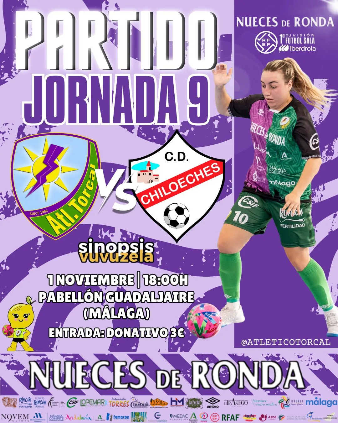 El Nueces de Ronda Atlético Torcal se mide al CD Chiloeches en un partido de urgencias para ambos equipos