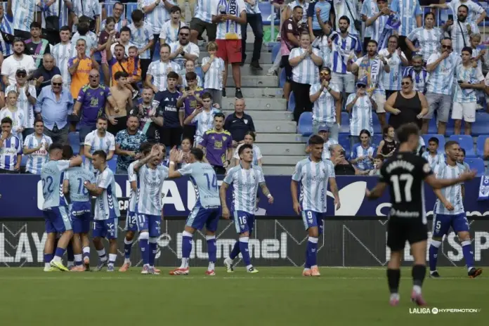 Celebración gol larrubia andorra