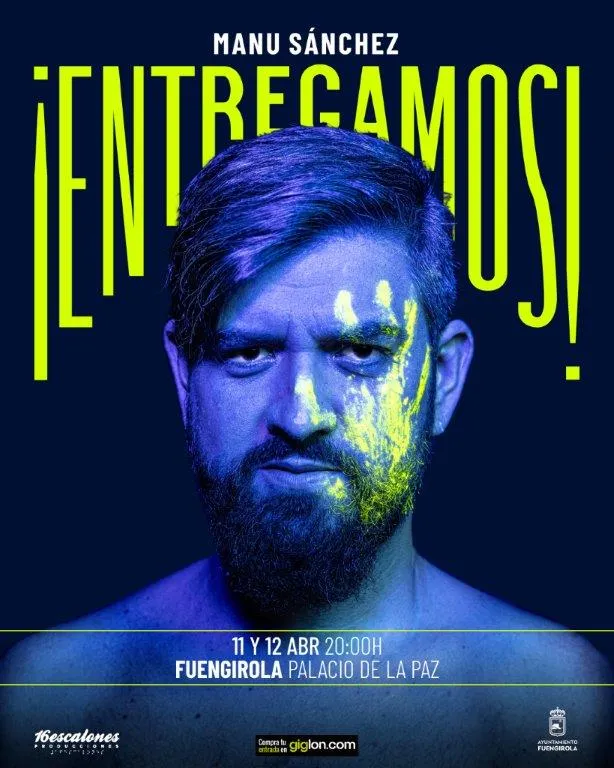 Manu Sánchez presentará en el Palacio de la Paz de Fuengirola su nuevo espectáculo ‘Entregamos’ los días 11 y 12 de abril