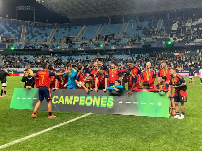 España se proclama campeona de El Partidazo de Youtubers en La Rosaleda || Foto: Hugo Rojas