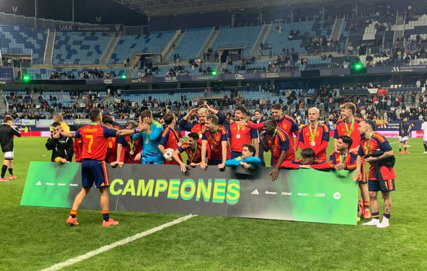 España se proclama campeona de El Partidazo de Youtubers en La Rosaleda || Foto: Hugo Rojas