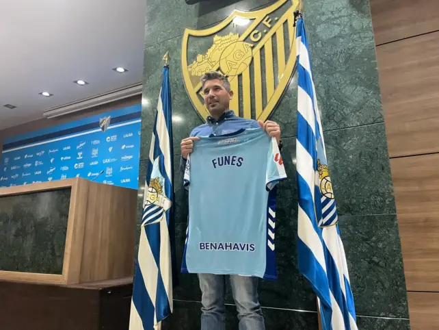 El Málaga que quiere Funes: "Quiero un equipo atrevido y que se entregue en el campo"