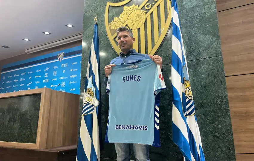 El Málaga que quiere Funes: "Quiero un equipo atrevido y que se entregue en el campo"