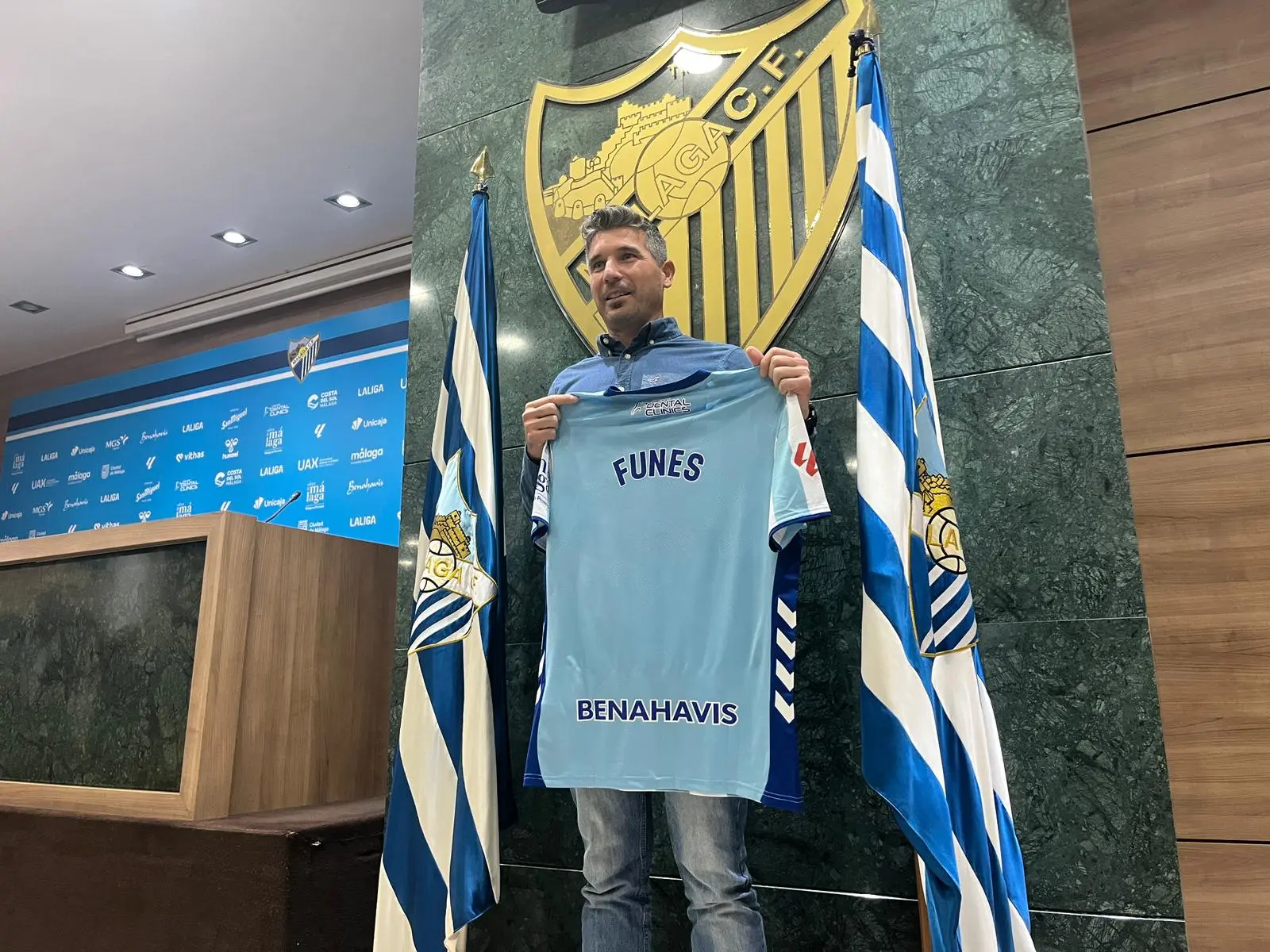 El Málaga que quiere Funes: "Quiero un equipo atrevido y que se entregue en el campo"