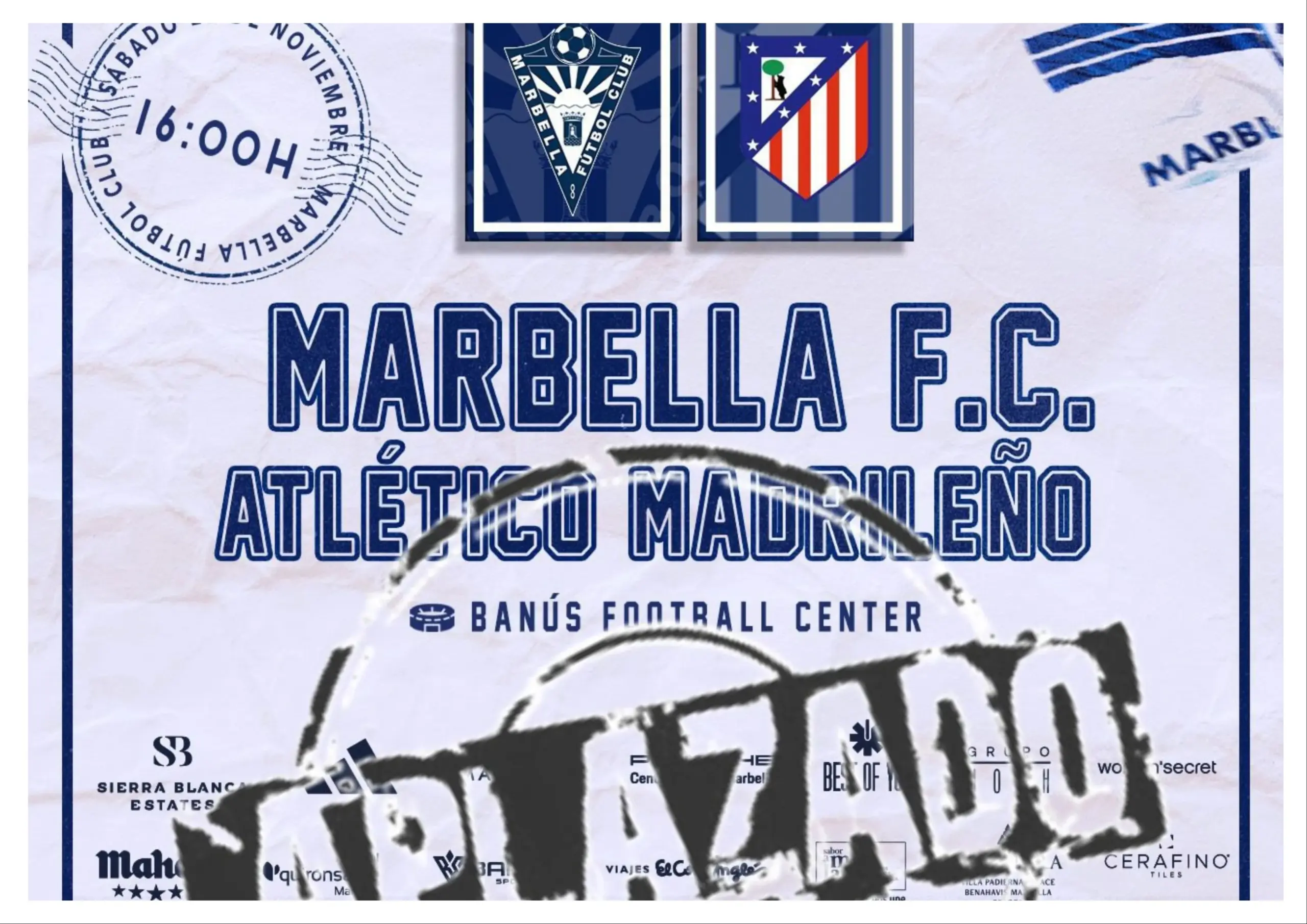 MARBELLA FC VS ATLÉTICO DE MADRID 'B' APLAZADO