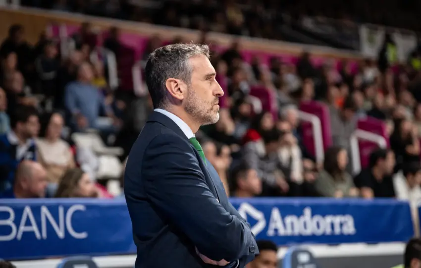 Ibon Navarro, crítico tras la derrota en Andorra. || Foto: Dani Catalán (ACB)