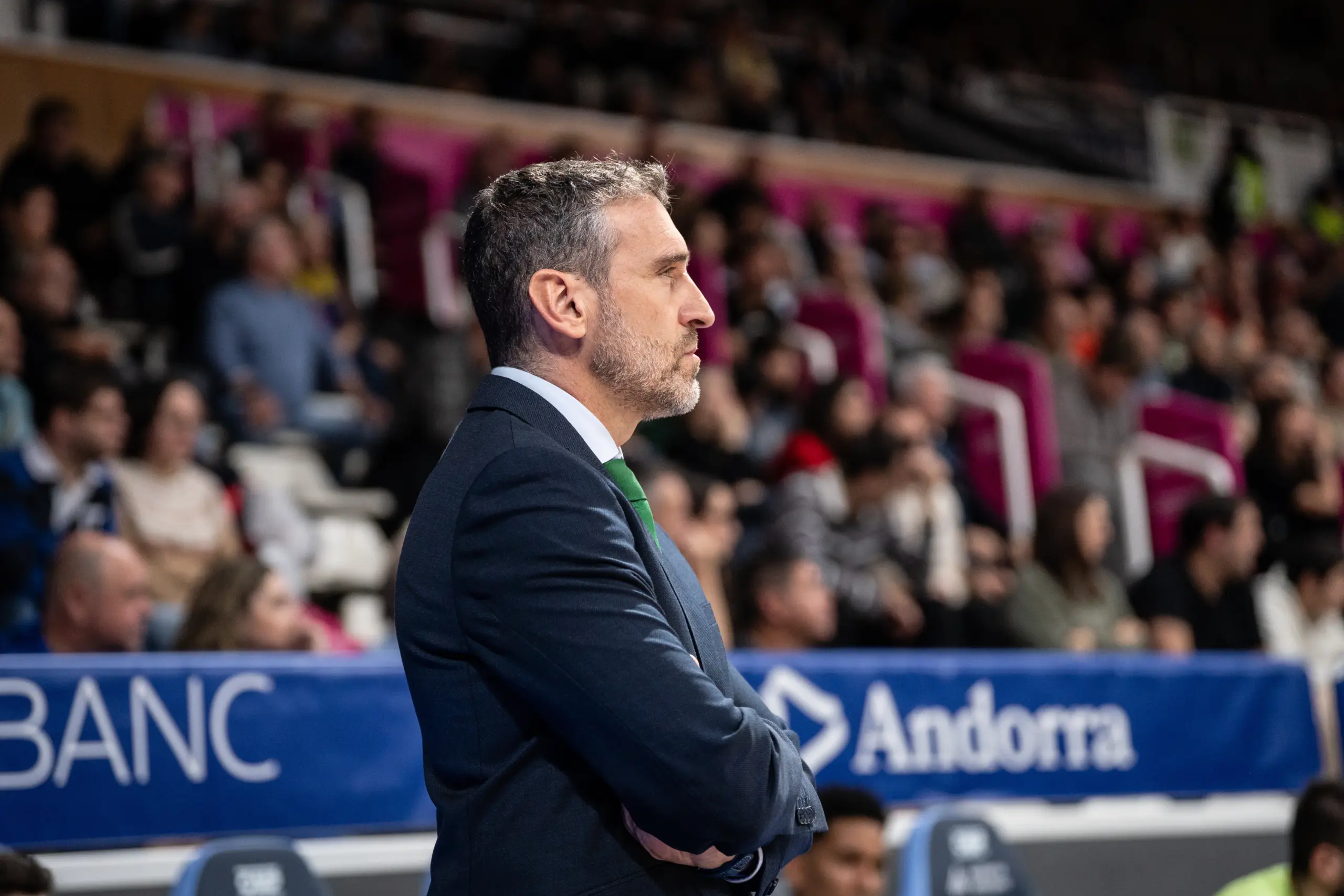 Ibon Navarro, crítico tras la derrota en Andorra. || Foto: Dani Catalán (ACB)