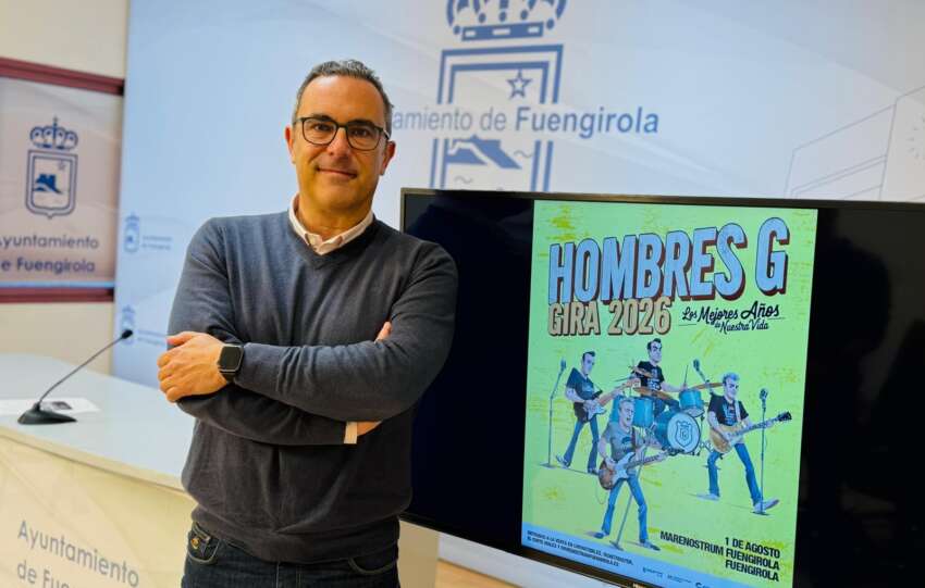 Rodrigo Romero anuncia el concierto de Hombres G en Marenostrum Fuengirola