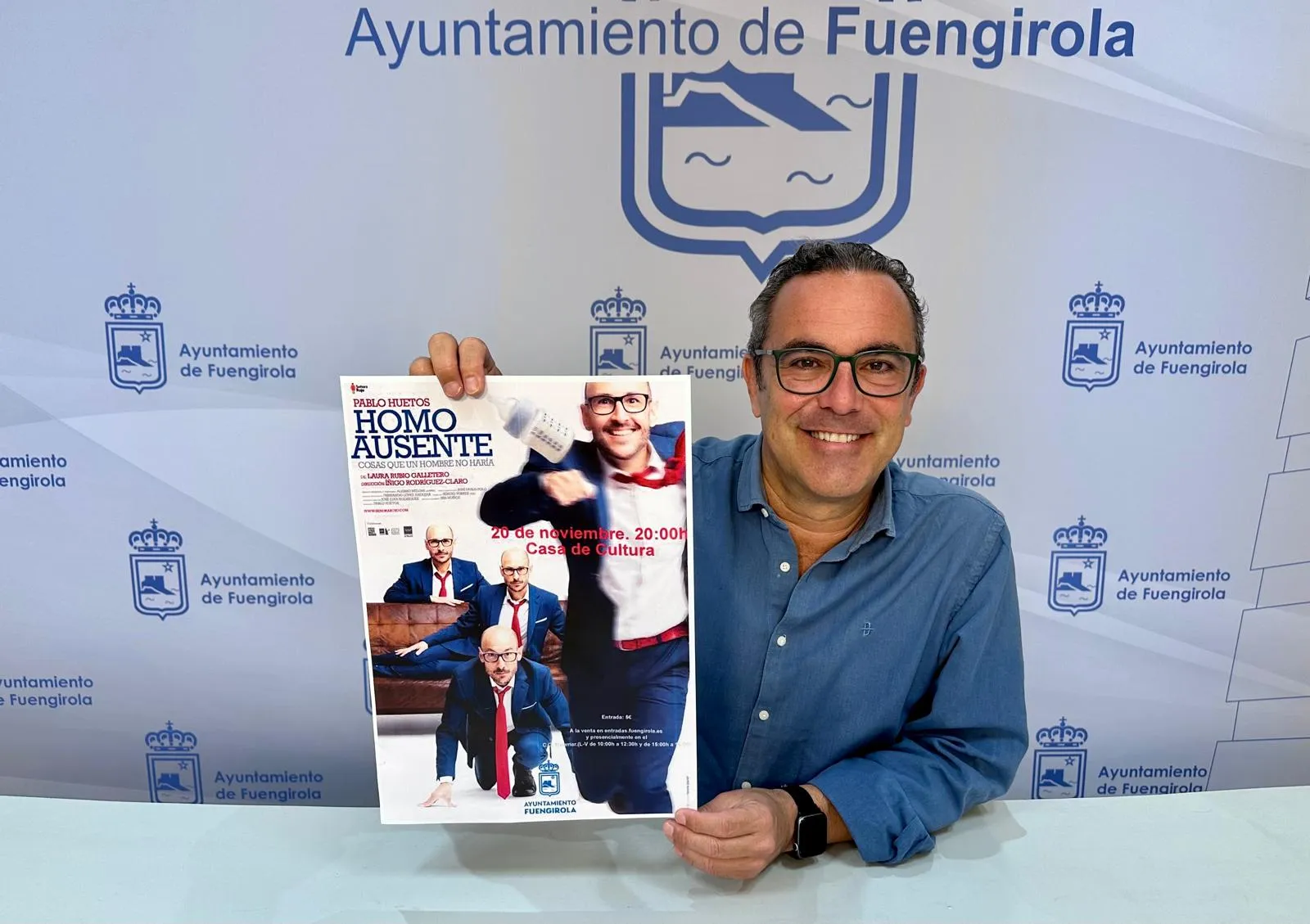 El teatro regresa el 20 de noviembre a la Casa de la Cultura de Fuengirola con la obra ‘Homo ausente. Cosas que un hombre no haría’