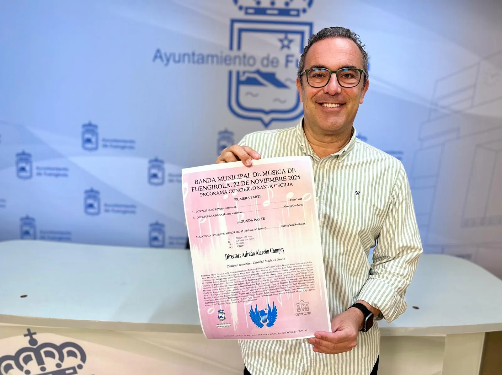 La Banda Municipal de Música de Fuengirola ofrecerá el 22 de noviembre su tradicional concierto de homenaje a Santa Cecilia