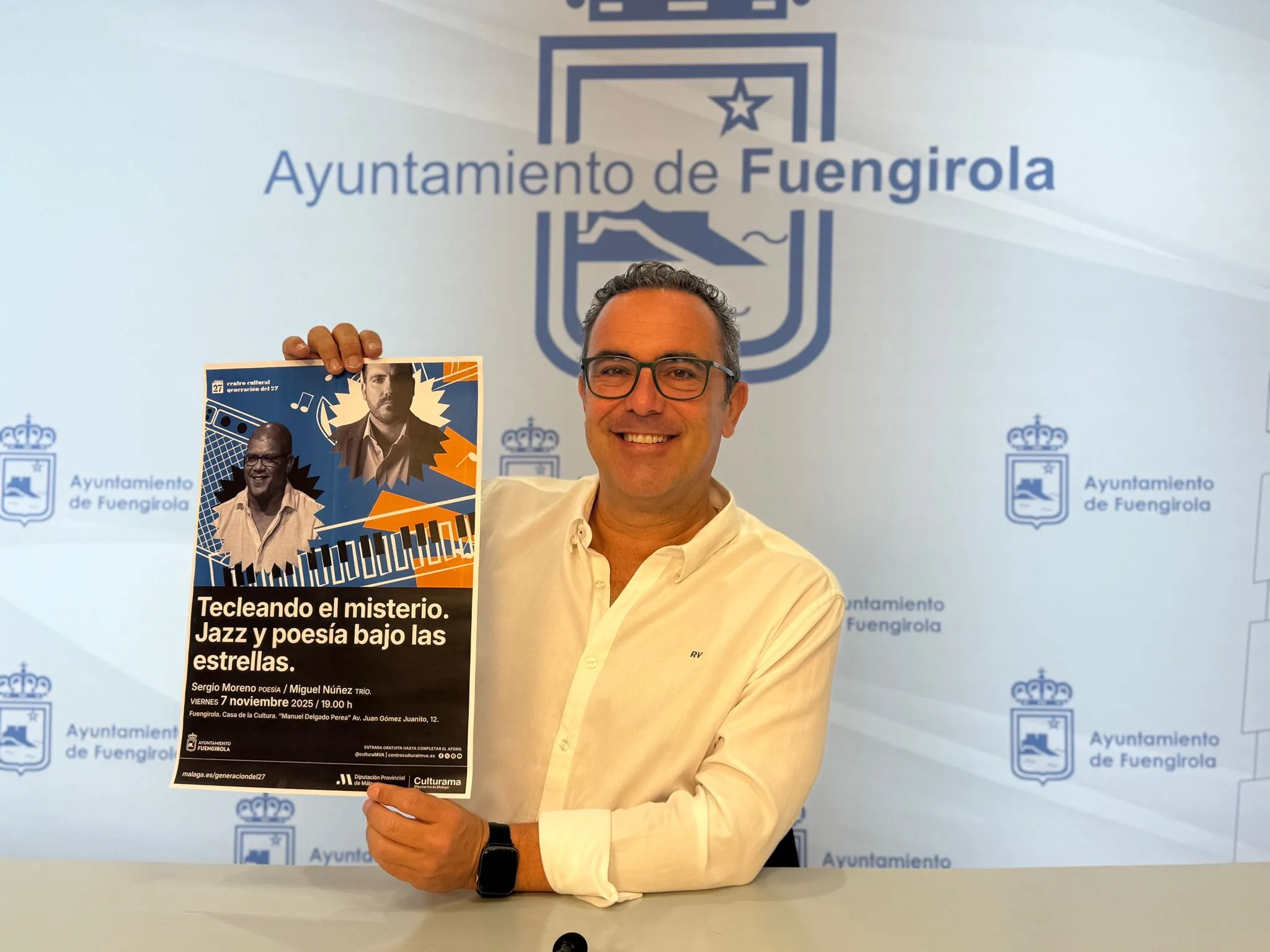 El Ayuntamiento presenta `Tecleando el misterio. Jazz y poesía bajo las estrellas´, un encuentro entre la palabra y la música con Sergio Moreno y Miguel Núñez