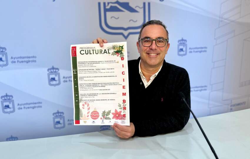 Rodrigo Romero presenta la programacion cultural de diciembre