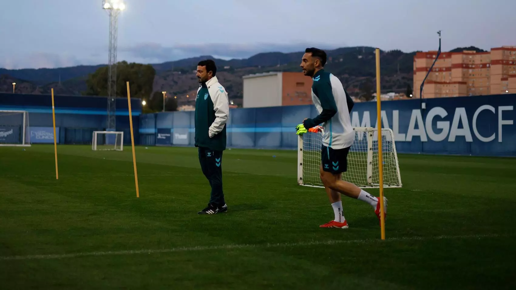 Primer entrenamiento semanal del Málaga, previo a la 'era Funes'