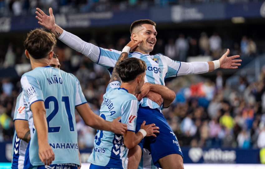 El Málaga arrancará 2026 en el playoff de equipos más goleadores de Segunda